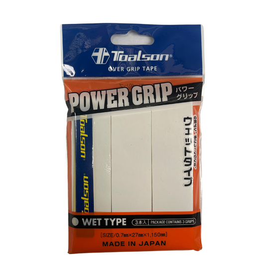 OVERGRIP TAPE POWER WHITE TOALSON 3 PCS