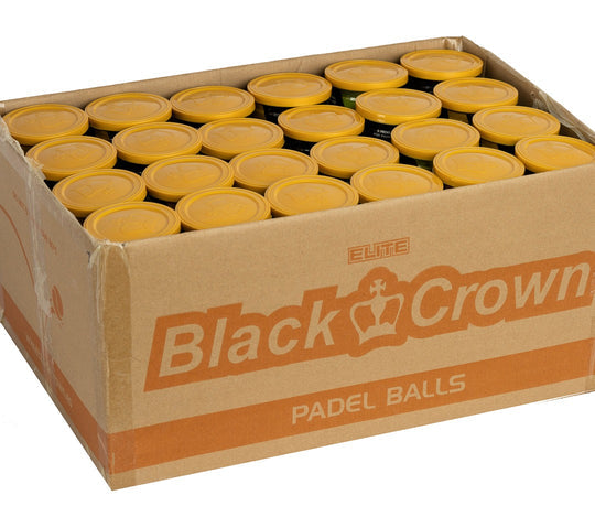 BLACK CROWN ELITE PADEL BALLS BOX (24*3 PIECES)